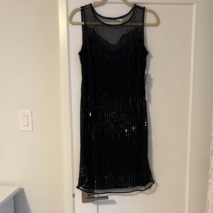 Pisarro Nights Black Sequin Dress